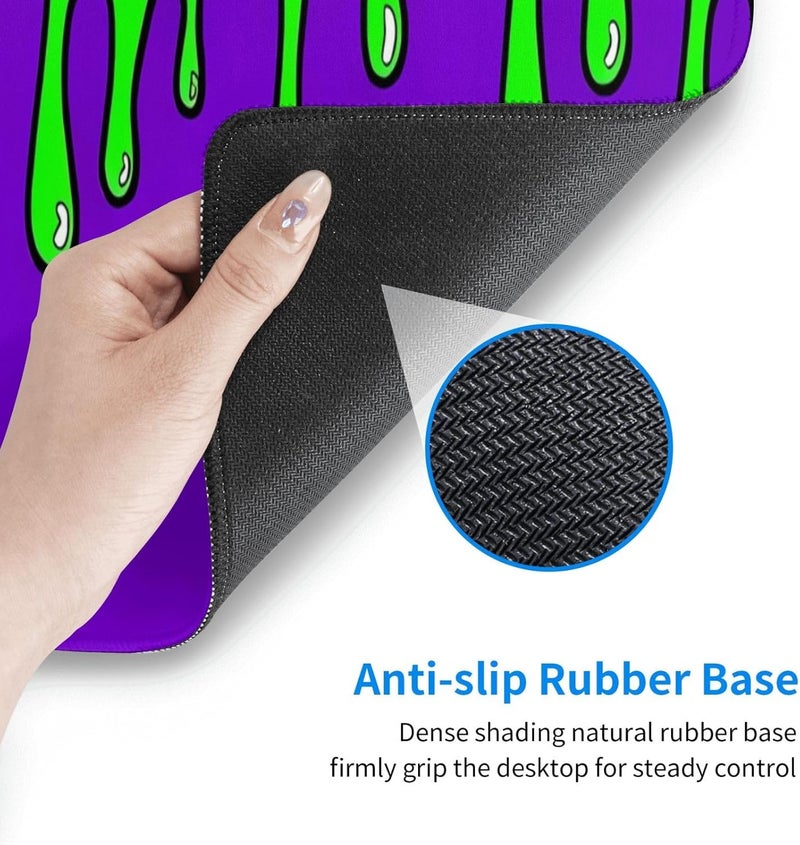 Brecoy Gaming Mouse Pad Abstract Dripping Design Desk Mat Desk Pad Large Gaming Mouse Pad E-Sports Office Keyboard Pad Computer Mouse Non-Slip Computer Mat Gift for Teen Boyfriend Girlfriend - Image 3